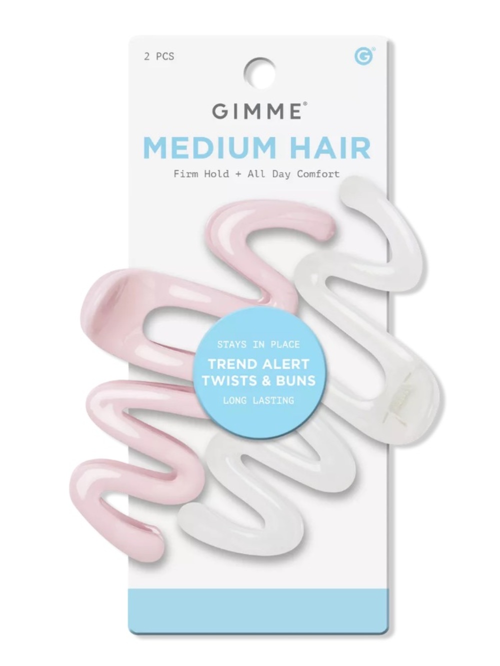 GIMME beauty Medium Hair Squiggle 2.0 Claw Clips BRAND NEW